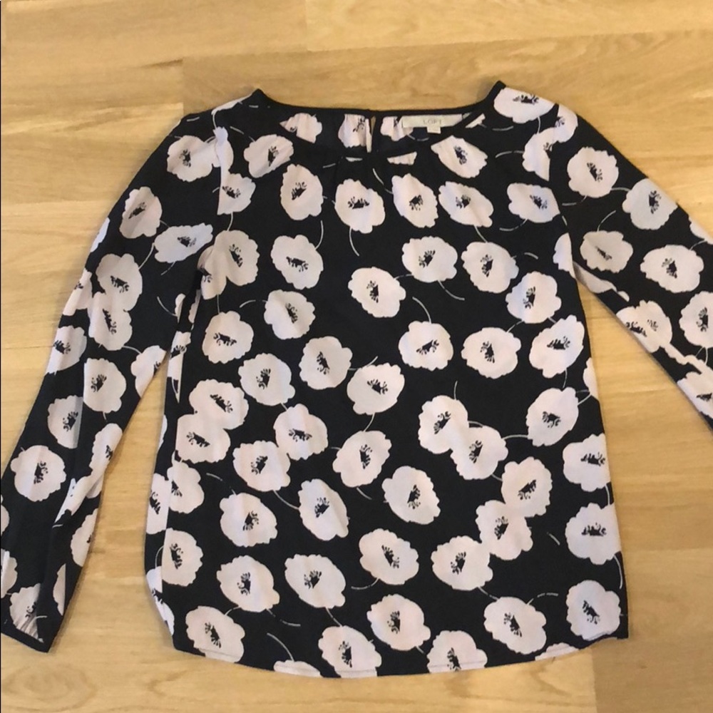 Loft Flowery Blouse size XS